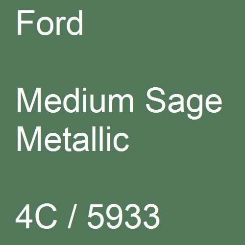 Ford, Medium Sage Metallic, 4C / 5933.